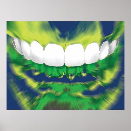 Teeth Design Zahnarzt Orthodontist Poster (Vorne)