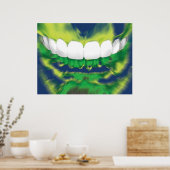 Teeth Design Zahnarzt Orthodontist Poster (Küche)