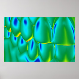 Teeth Fragment Dentist Orthodontist Green Poster
