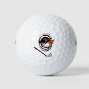Teeth Golf Ball mit Flammen Golf Ball für Zahnärzt