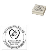 Teeth Heart Dental Clinic Branding Gummistempel (Stempel)