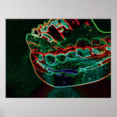 Teeth Model Dentist Orthodontist Poster (Vorne)