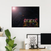 Teeth Model Design Zahnarzt Orthodontist Poster (Heimbüro)