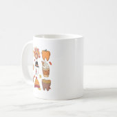 Teeth Pumpkin Türkei Kaffee Fall Zahnspange als Kaffeetasse (Vorderseite Links)