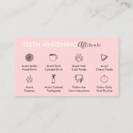 Teeth Whitening Aftercare Tipps Anleitungen Visitenkarte