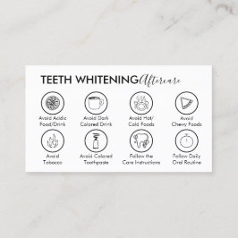 Teeth Whitening Aftercare Tipps Zahnärzte Visitenkarte