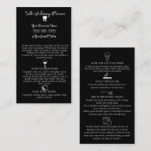 Teeth Whitening Aftercare Visitenkarte (Vorne/Hinten)