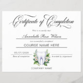 Teeth Whitening Certificate of Completion Course Flyer (Vorne)