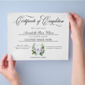 Teeth Whitening Certificate of Completion Course Flyer (Hand)