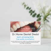 TEETH WHITENING DEAL POSTKARTE (Stehend Vorderseite)