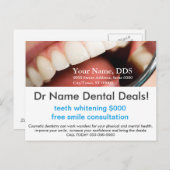 TEETH WHITENING DEAL POSTKARTE (Vorne/Hinten)