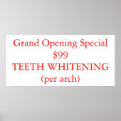 Teeth Whitening Poster (Vorne)