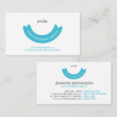 Teeth Whitening Service Minimal Oral Care Visitenkarte (Vorne/Hinten)