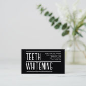 Teeth Whitening Visitenkarte (Stehend Vorderseite)