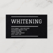 Teeth Whitening Zahnpflege Visitenkarte (Vorderseite)