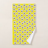 Teeth Yellow Dentist Hands Badezimmer Handtuch Set (Handtuch)