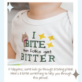 Teething Baby Biting macht Leute bitter Baby Strampler