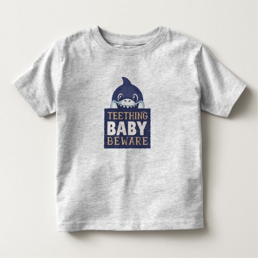 Teething Baby Shark Kleinkind T-shirt (Vorderseite)