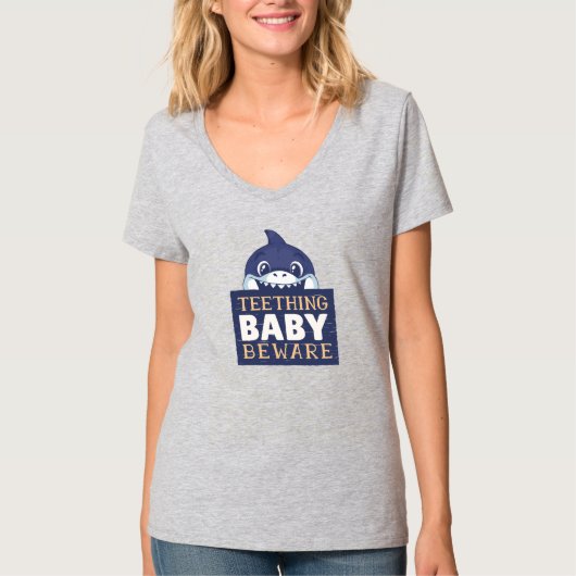 Teething Baby Shark T-Shirt (Vorderseite)