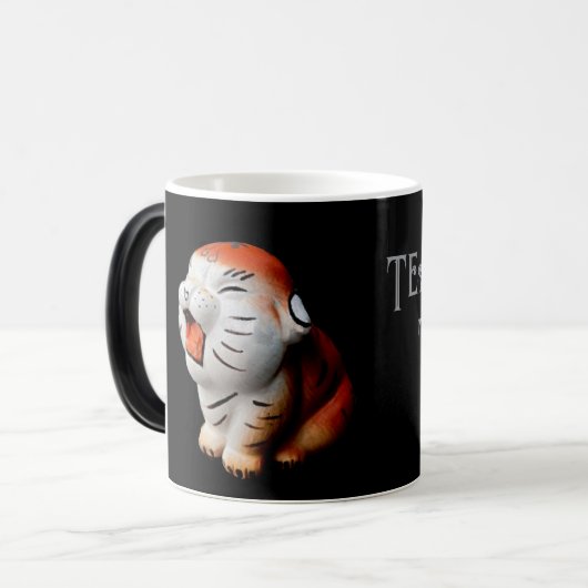 Teetier-Tiger-Tasse Verwandlungstasse (Vorderseite Links)