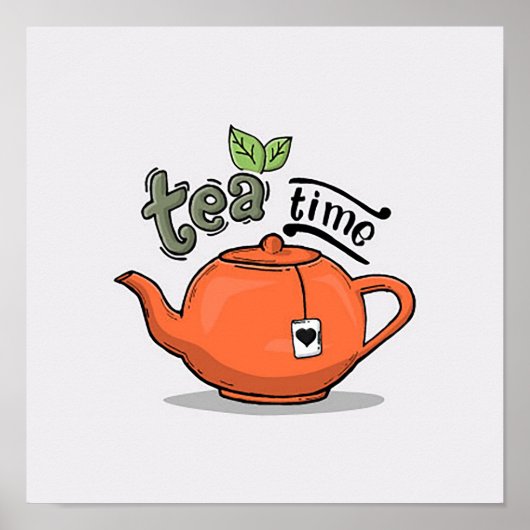 Teetime-Plakat Poster (Vorne)