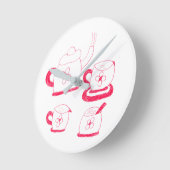 Teetime Round Wall Uhr (Winkel)