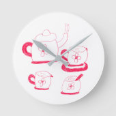 Teetime Round Wall Uhr (Vorderseite)
