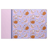 Teetime Teapot Teakup Teakettle Stoff (Fat Quarter (45,7 x 55,9 cm))