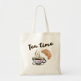 Teetime Tote Tasche, Party Geschenkidee, leckeres Tragetasche