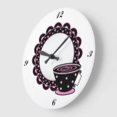 Teetime Wall Clock Große Wanduhr (Winkel)