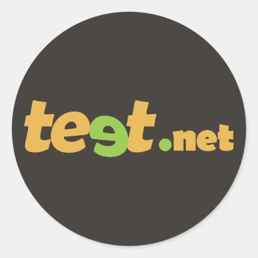 TeetSticker Runder Aufkleber (Vorderseite)