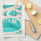 Teetuch am Ufer Geschirrtuch (Viertel Falte)