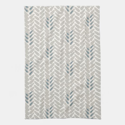 Teetuch aus Aquamarinem Weizenmuster Geschirrtuch (Vertikal)