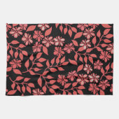 Teetuch aus Rot und Schwarz Geschirrtuch (Horizontal)