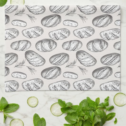 Teetuch aus Sourdough Geschirrtuch (Gefaltet)