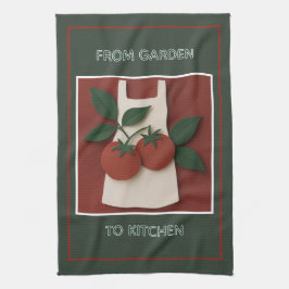 Teetuch aus Tomaten/Koch, geerntet Geschirrtuch