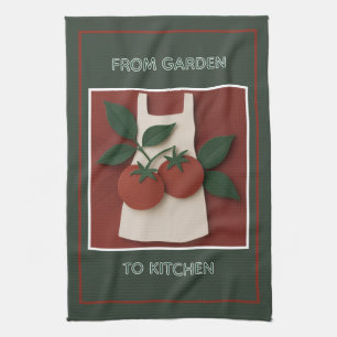 Teetuch aus Tomaten/Koch, geerntet Geschirrtuch