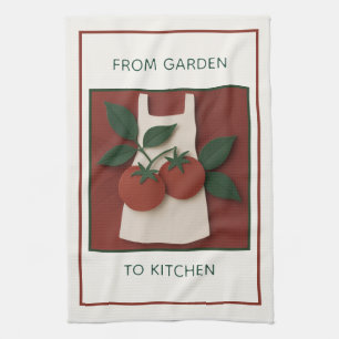 Teetuch aus Tomaten/Koch, geerntet Geschirrtuch