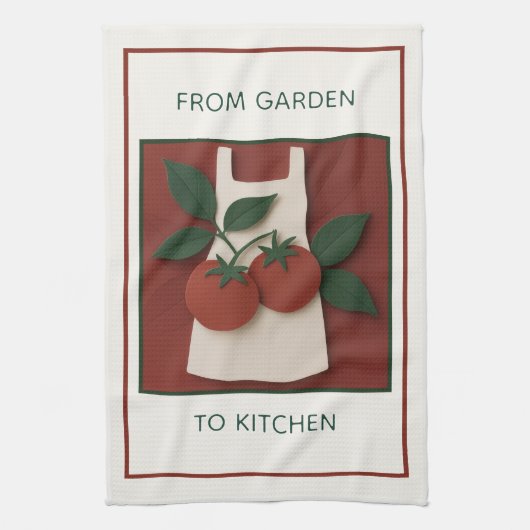 Teetuch aus Tomaten/Koch, geerntet Geschirrtuch (Vertikal)