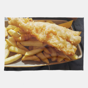 Teetuch der Fisch und Geschirrtuch