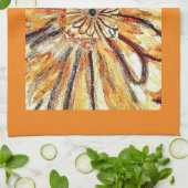 Teetuch Gerberas Café Geschirrtuch (Gefaltet)