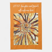 Teetuch Gerberas Café Geschirrtuch (Vertikal)