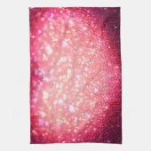 Teetuch - Herz Sparkle Pink Geschirrtuch (Vertikal)