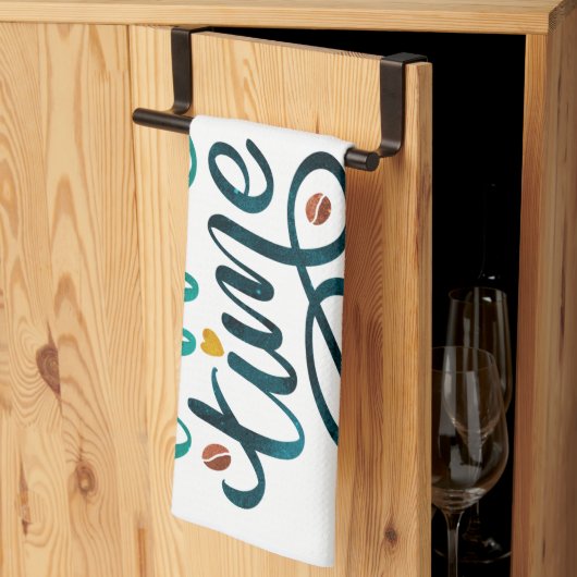 Teetuch mit Kaffeezeit Geschirrtuch (Drittel gefaltet)
