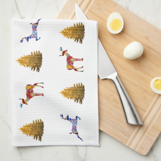 Teetuch Niedlich Weihnachten Handtuch (Viertel Falte)