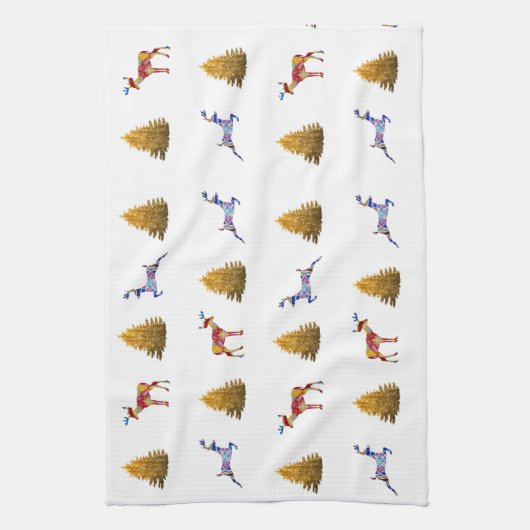 Teetuch Niedlich Weihnachten Handtuch (Vertikal)