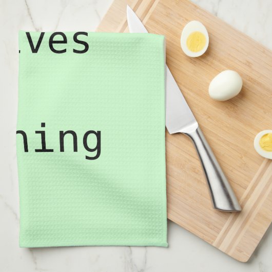 Teetuch - Sorge löst nichts Geschirrtuch (Viertel Falte)