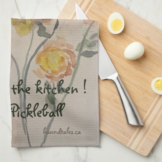 Teetuch von Pickleball Geschirrtuch (Viertel Falte)