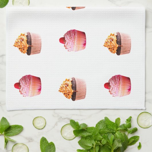 Teetücher Cupcakes Handtuch (Gefaltet)