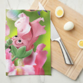 Teetücher Ladybug Blumengarten. Geschirrtuch (Viertel Falte)